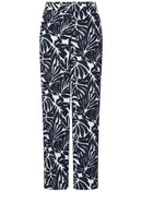 Neele VIS Crepe AOP Trousers - Urban Dark Blue