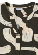 Print Blouse - Raw Khaki