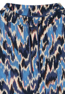 Tos Multi Print Funnel Neck Blouse - Cloud Blue