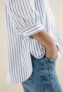 Seersucker Stripe Blouse - Sporty Denim Blue