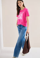 Flower T-Shirt - Beetroot Pink