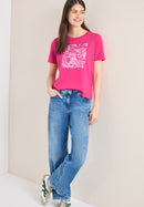 Flower T-Shirt - Beetroot Pink