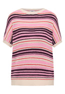 Fancy Tapeyarn Sweater - Sweet Grape Red