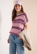 Fancy Tapeyarn Sweater - Sweet Grape Red