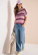 Fancy Tapeyarn Sweater - Sweet Grape Red