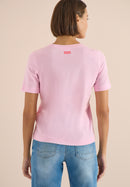 Big Leaves FP T-Shirt - Light Blush Rose