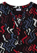 Multicolor Print Blouse - Black Multi