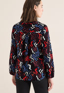 Multicolor Print Blouse - Black Multi