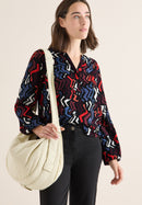 Multicolor Print Blouse - Black Multi