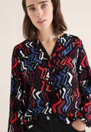 Multicolor Print Blouse - Black Multi