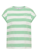 Striped Be Kind T-Shirt - Juicy Lime
