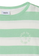 Striped Be Kind T-Shirt - Juicy Lime