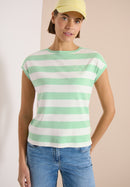 Striped Be Kind T-Shirt - Juicy Lime