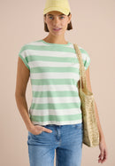 Striped Be Kind T-Shirt - Juicy Lime