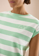 Striped Be Kind T-Shirt - Juicy Lime
