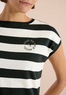 Striped Be Kind T-Shirt - Palm Breeze Green