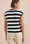 Striped Be Kind T-Shirt - Palm Breeze Green