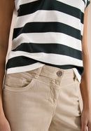 Striped Be Kind T-Shirt - Palm Breeze Green