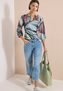 Seersucker Blouse - Palm Breeze Green