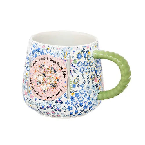 Affinity Ditsy Blue Twisted Handle Billie Mug