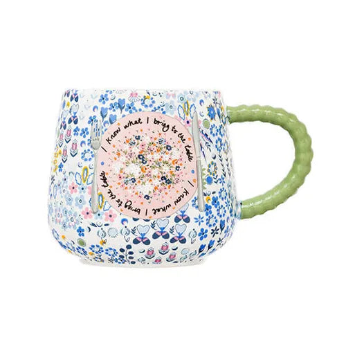 Affinity Ditsy Blue Twisted Handle Billie Mug