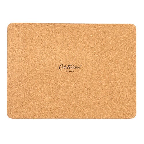 Painted Pansies Blue Set of 4 Placemats