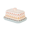 Painted Table Butter Dish