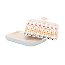 Painted Table Butter Dish