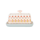 Painted Table Butter Dish