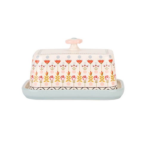 Painted Table Butter Dish