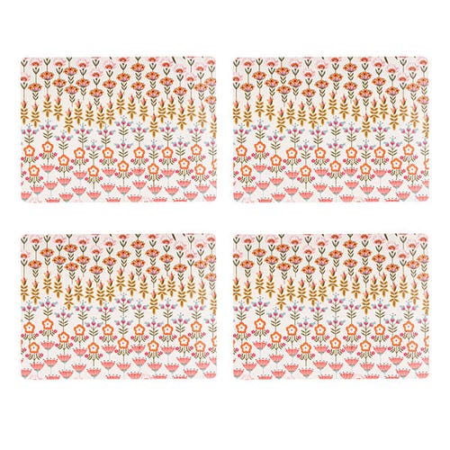 Painted Table Set Of 4 Placemats