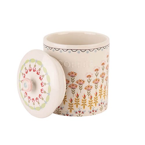 Painted Table Ceramic Coffee Storage