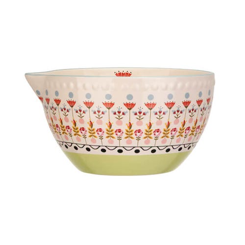 Painted Table Ceramic Mixing Bowl 23cm
