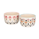 Painted Table Ceramic Ramekins - Pair