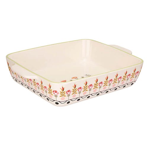 Painted Table Ceramic Roasting Dish 33cm