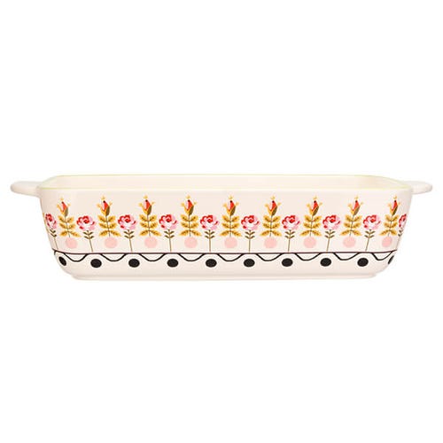 Painted Table Ceramic Roasting Dish 33cm