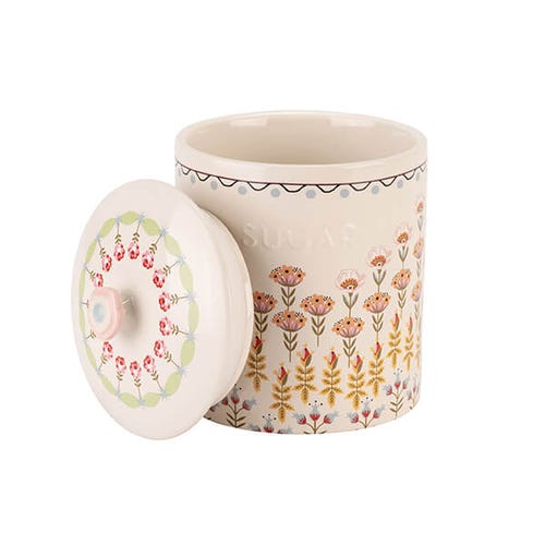 Painted Table Ceramic Sugar Storage