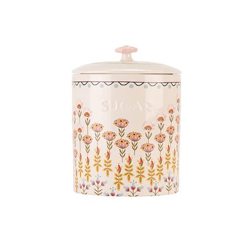 Painted Table Ceramic Sugar Storage