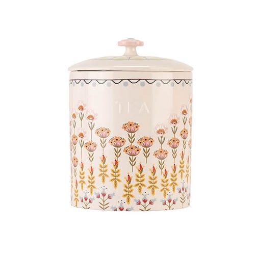 Painted Table Ceramic Tea Storage