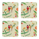 Summer Birds Set of 4 Coasters