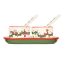 Christmas Condiment Dish Set