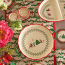 Christmas Shallow Lidded Casserole Dish