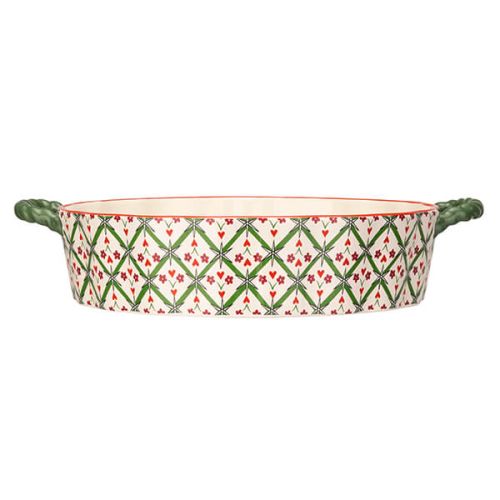 Christmas Round Ceramic Pie Dish