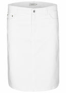 Denim Skirt - White