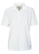 Dots Short Sleeve Polo Shirt - White