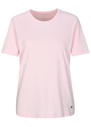 Plain Short Sleeve T-Shirt - Pink/white