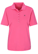 Plain Short Sleeve Polo Shirt - Pink