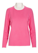 Plain Round Neck Jumper - Pink