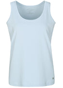 Round Neck Sleeveless Top - Blue