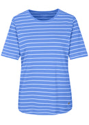 Stripe 3/4Slv Round Neck T-Shirt - Jeans